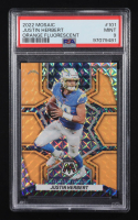 Justin Herbert 2022 Panini Mosaic Mosaic Orange Fluorescent #101 #25/25 (PSA 9) at PristineAuction.com