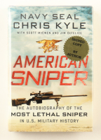 Chris Kyle Signed "American Sniper" Hardcover Book Inscribed "To Ben, A Fine Shooter" (JSA Auto 9) at PristineAuction.com