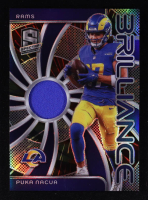 Puka Nacua 2024 Panini Spectra Brilliance Materials Hyper #17 #37/60 at PristineAuction.com