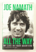 Joe Namath Signed "All The Way" Hardcover Book (Beckett) at PristineAuction.com
