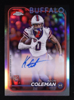 Keon Coleman 2024 Topps Chrome Rookie Autographs Refractors #RAKCO RC at PristineAuction.com