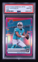 Tua Tagovailoa 2020 Donruss Optic Pink #152 RR RC (PSA 10) at PristineAuction.com