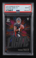 Michael Penix Jr. 2024 Donruss Optic Light it Up #3 RC (PSA 10) at PristineAuction.com