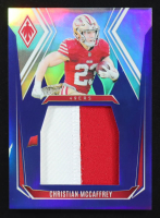Christian McCaffrey 2024 Panini Phoenix Pandora Patches Blue #18 #30/49 at PristineAuction.com