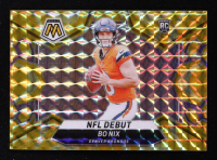 Bo Nix 2024 Panini Mosaic Mosaic Reactive Yellow #271 RC at PristineAuction.com