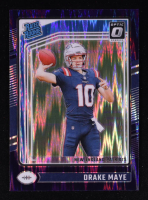 Drake Maye 2024 Donruss Optic Rated Rookie Purple Shock #229 RC at PristineAuction.com