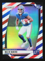 Malik Nabers 2024 Panini Prizm Prizms Red White and Blue #370 RC at PristineAuction.com