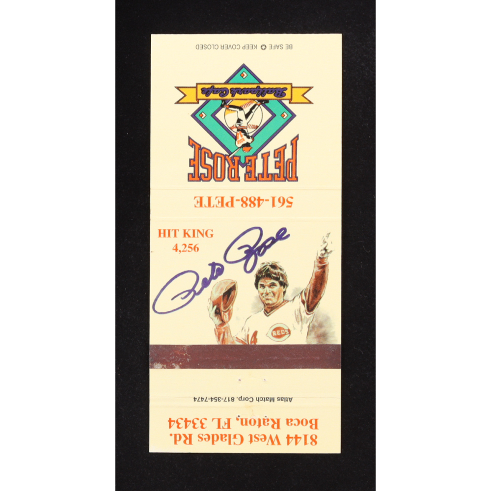 Pete Rose Ballpark Cafe Vintage Matchbook at PristineAuction.com