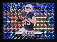 Brock Bowers 2024 Panini Mosaic Mosaic Reactive Blue #286 RC at PristineAuction.com