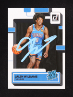 Jalen Williams Signed 2022-23 Donruss #212 RR RC (PSA) at PristineAuction.com