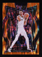 Victor Wembanyama 2024-25 Select Orange Flash Prizms #9 at PristineAuction.com