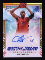 Vince Carter 2024-25 Topps Chrome Sky-Light Signatures Gold Refractors #SLSVC #23/50 at PristineAuction.com