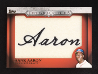 Hank Aaron 2012 Topps Historical Stitches #HA at PristineAuction.com