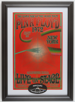 1972 "Pink Floyd: The Dark Side of the Moon" New York Concert Custom Framed Poster with Pink Floyd Patch at PristineAuction.com