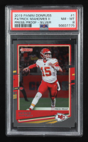 Patrick Mahomes II 2019 Donruss Press Proof Silver #1 #078/100 (PSA 8) at PristineAuction.com