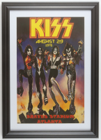 1976 "Kiss" Atlanta Concert Custom Framed Poster at PristineAuction.com