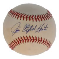 Jim "Catfish" Hunter Signed OAL Baseball (JSA) at PristineAuction.com