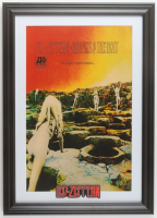 1973 "Led Zeppelin: Houses of the Holy" Custom Framed Print with Led Zeppelin Patch at PristineAuction.com