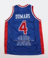 Joe Dumars Signed Career Highlight Stat Jersey (JSA) at PristineAuction.com