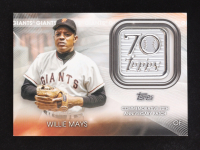 Willie Mays 2021 Topps 70th Anniversary Commemorative Logo Patches #70LPWM at PristineAuction.com