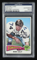 Bob Lilly Signed 1975 Topps UER #175 (PSA Authentic) at PristineAuction.com