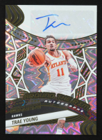 Trae Young 2024-25 Panini Revolution Around the Rim Autographs Impact #13 #46/49 at PristineAuction.com
