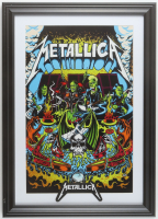 "Metallica" Custom Framed Print with Metallica Patch at PristineAuction.com