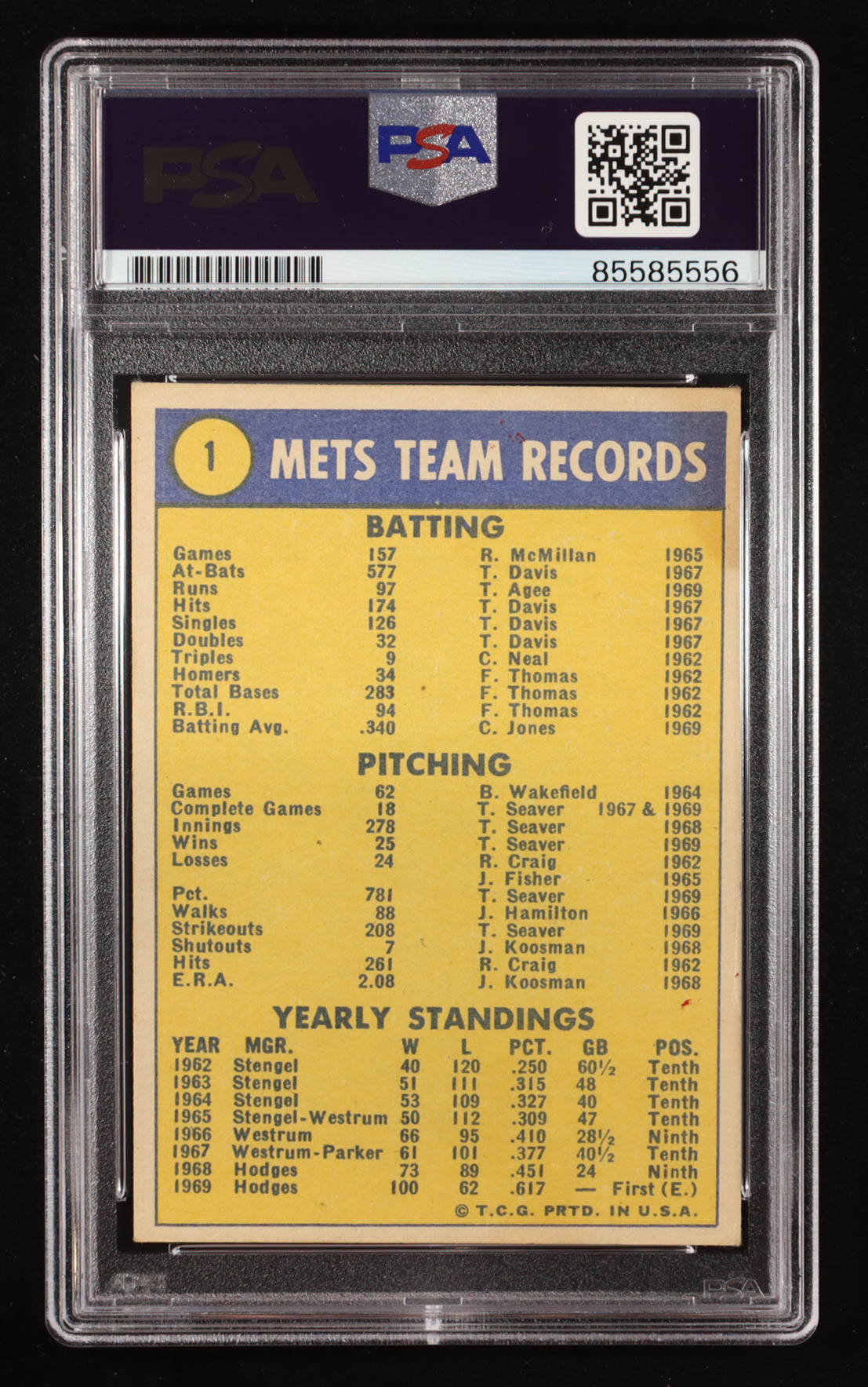 Nolan Ryan Signed 1970 Topps #1 New York Mets TC "Miracle Mets" (PSA | Auto 10) at PristineAuction.com Nolan Ryan Signed 1970 Topps #1 New York Mets TC "Miracle Mets" (PSA | Auto 10) at PristineAuction.com