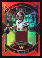 Jayden Daniels 2024 Select Rookie Swatches Prizm Red #20 RC at PristineAuction.com