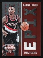 Damian Lillard 2014-15 Totally Certified EPIX Play Memorabilia Red #10 #111/199 at PristineAuction.com