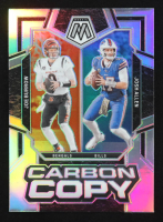 Joe Burrow / Josh Allen 2024 Panini Mosaic Carbon Copy Silver #7 at PristineAuction.com