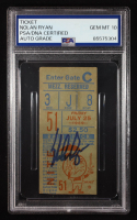 Nolan Ryan Signed 1969 World Championship Season Original Shea Stadium Ticket (PSA | Autograph Grade 10) at PristineAuction.com