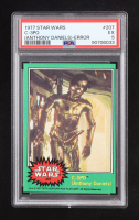C-3PO 1977 Topps Star Wars #207A A. Daniels Golden Rod Error (PSA 5) at PristineAuction.com