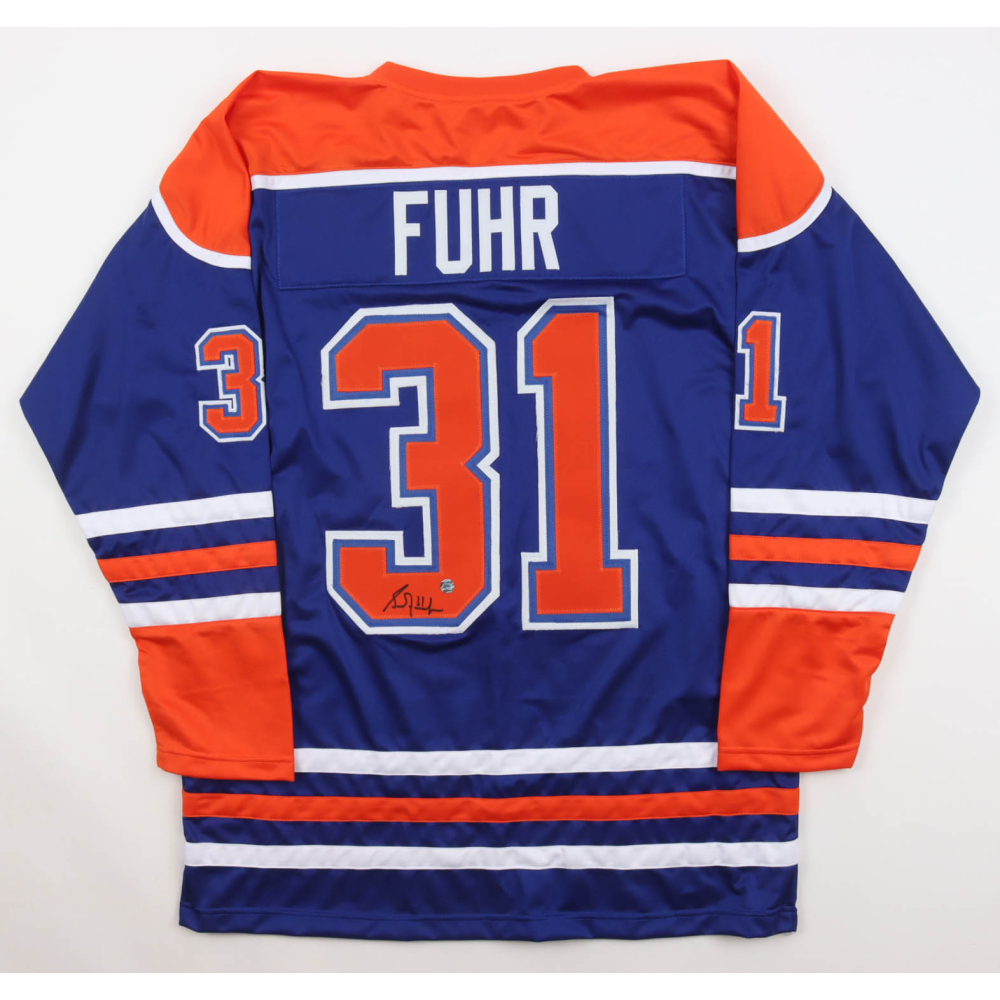 Grant Fuhr Signed Jersey (AWM) at PristineAuction.com