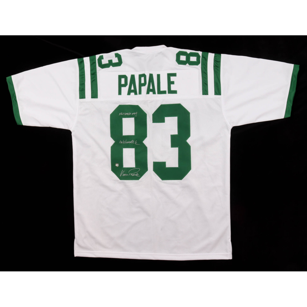 Vince Papale Signed Jersey Inscribed "Fly Eagles Fly" & "Invincible" (AWM) at PristineAuction.com