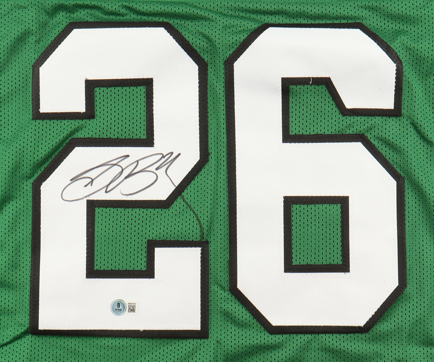 Saquon Barkley Signed Jersey (Beckett) at PristineAuction.com Saquon Barkley Signed Jersey (Beckett) at PristineAuction.com