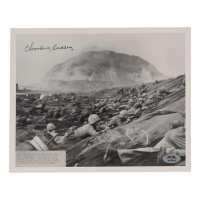Charles W. Lindberg Signed Iwo Jima 8x10 Photo (PSA) at PristineAuction.com