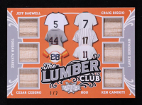 2024 Leaf Lumber The Lumber Club Orange #TLC3 Jeff Bagwell / Craig Biggio / Yordan Alvarez / Lance Berkman / Cesar Cedeno / Ken Caminiti #TLC3 #1/2 at PristineAuction.com