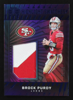 Brock Purdy 2024 Panini Illusions Highlight Swatches Blue #13 #70/99 at PristineAuction.com