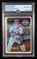 Nolan Ryan Signed 1969 Topps #533 "324 Wins, 5,714 K's, 7 No-Hitters" (PSA | Auto 10) at PristineAuction.com