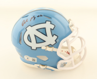 Drake Maye Signed North Carolina Tar Heels Speed Mini Helmet (Beckett) at PristineAuction.com