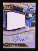 D'Andre Swift 2020 Select Prime Selections Material Signatures Prizm #15 #17/49 RC at PristineAuction.com