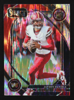 Jayden Daniels 2024 Select Prizm Black and Red Shock #217 RC at PristineAuction.com