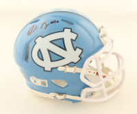 Drake Maye Signed North Carolina Tar Heels Speed Mini Helmet (Beckett) at PristineAuction.com