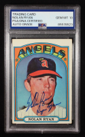 Nolan Ryan Signed 1972 Topps #595 "Ryan Express" (PSA | Auto 10) at PristineAuction.com