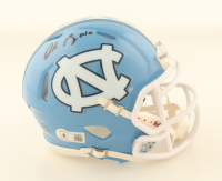 Drake Maye Signed North Carolina Tar Heels Speed Mini Helmet (Beckett) at PristineAuction.com