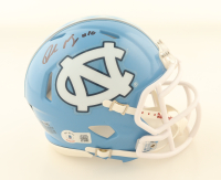 Drake Maye Signed North Carolina Tar Heels Speed Mini Helmet (Beckett) at PristineAuction.com