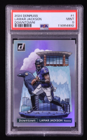 Lamar Jackson 2024 Donruss Downtown #1 (PSA 9) at PristineAuction.com