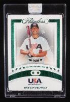 Dustin Pedroia 2023 Panini Flawless USA Emerald Dual Gems #3 #5/5 at PristineAuction.com