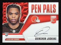 Quinshon Judkins 2025 Elite Pen Pals #21 RC at PristineAuction.com